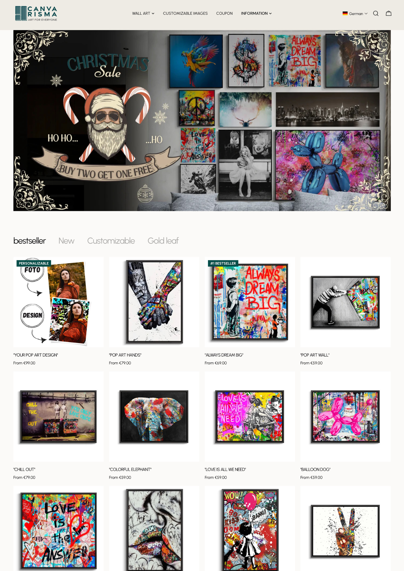 Image gallery marquee